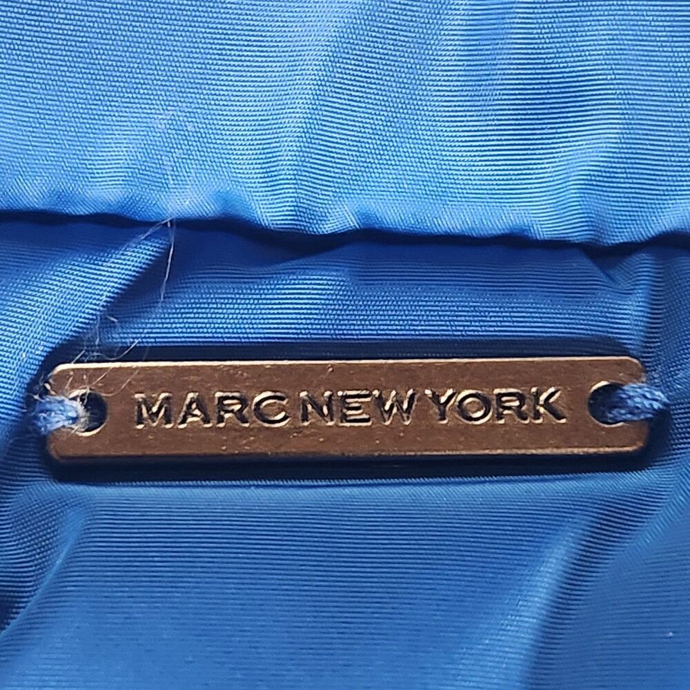 Marc New York (Andrew Marc) Electric Blue / Black Quilted Zip Front Vest Size S - Picture 6 of 11